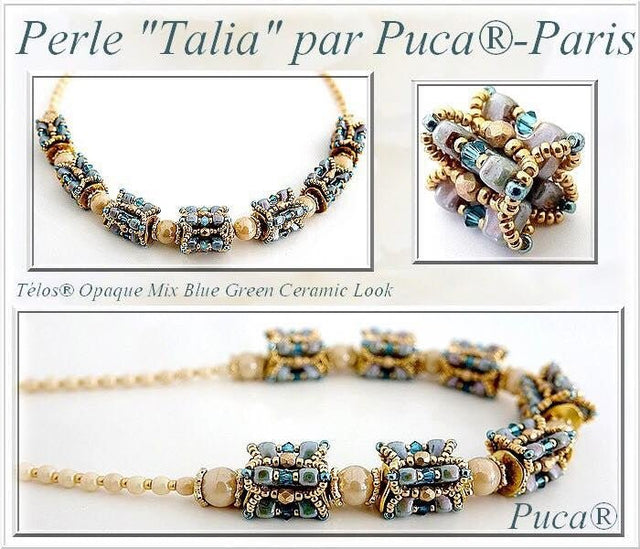 Télos® par Puca® - Metallic Mat Dark Plum - PerlineBeads