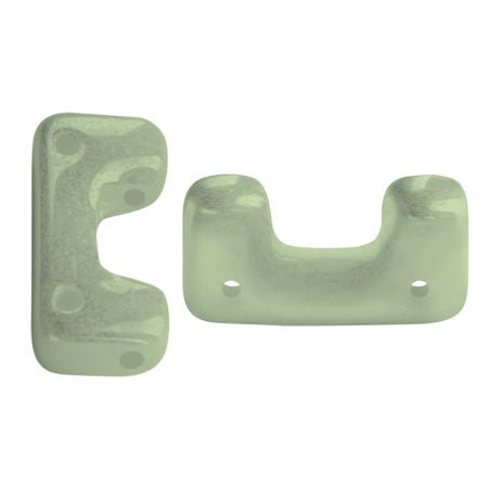 Télos® par Puca® - Opaque Light Green Ceramic Look - PerlineBeads