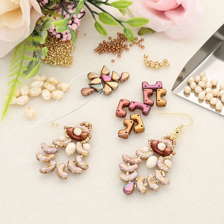 Télos® par Puca® - Yellow Gold Metallic Iris - PerlineBeads