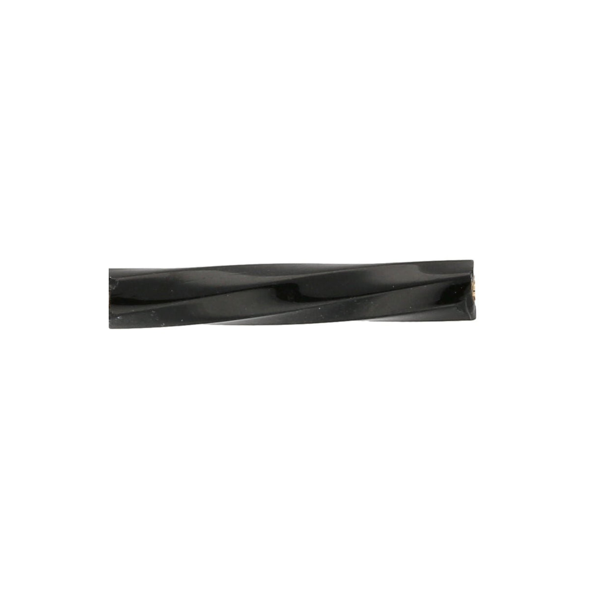 Twisted Bugle Glasperlen 15 mm – Jet - PerlineBeads