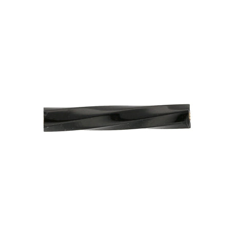Twisted Bugle Glasperlen 15 mm – Jet - PerlineBeads