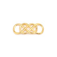Verbindungselement “Infinity” 33 x 13 mm - vergoldet - PerlineBeads