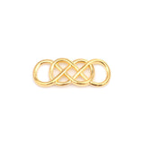 Verbindungselement “Infinity” 33 x 13 mm - vergoldet - PerlineBeads