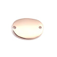 Verbindungselement oval gebogen 19 x 14 mm - Farbe Rose gold - PerlineBeads