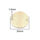 Verbindungselement rund “Sparkledust” 20 mm - Farbe gold - PerlineBeads