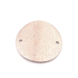 Verbindungselement rund “Sparkledust” 20 mm - Farbe Rose Gold - PerlineBeads