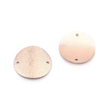 Verbindungselement rund “Sparkledust” 20 mm - Farbe Rose Gold - PerlineBeads
