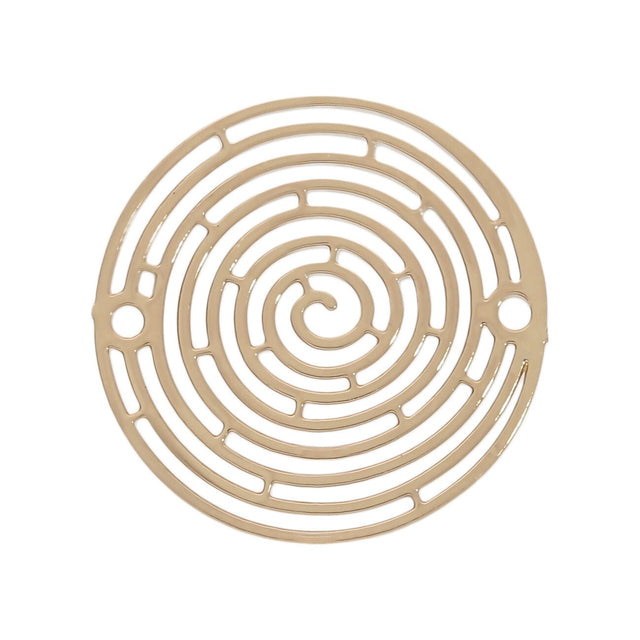 Verbindungselement “Spirale” 18 mm - Farbe gold - PerlineBeads