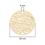 Verbindungselement “Stripe” 20 mm - Farbe gold - PerlineBeads