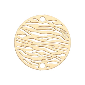 Verbindungselement “Stripe” 20 mm - Farbe gold - PerlineBeads