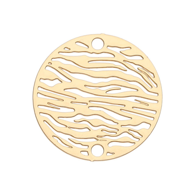 Verbindungselement “Stripe” 20 mm - Farbe gold - PerlineBeads
