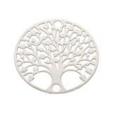 Verbindungselement “Tree of Life” 20 mm - Silberfarbe - PerlineBeads